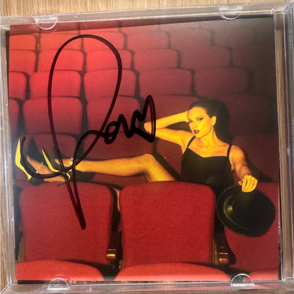 Taylor Swift The Life Of A Showgirl Hand Signed CD #4